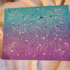 Abstract splatter painting